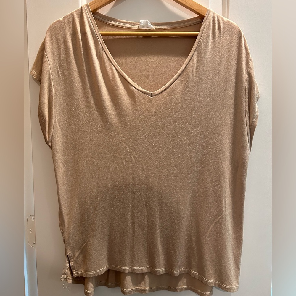 Tan shirt from Cotton on
